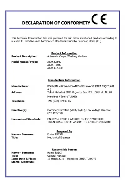 ATAK CE CERTIFICATE