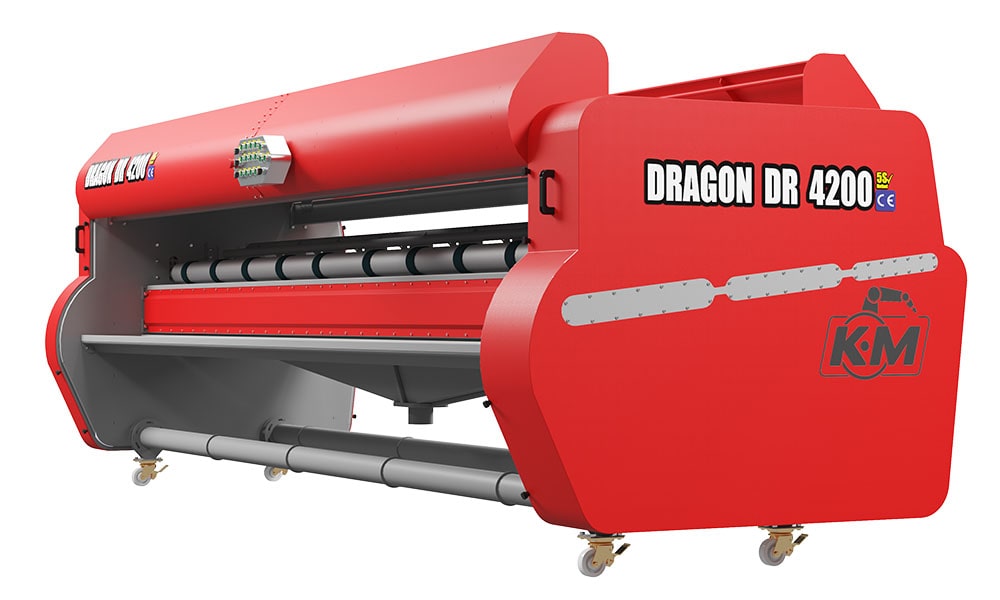 Automatic Carpet Dusting Machine Dragon DR XL 4200 Red