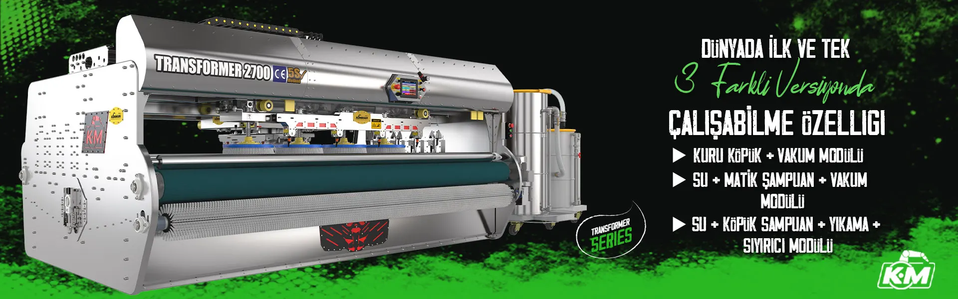 Transformer Halı Yıkama Makinası